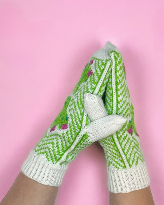 Kaktus-lapaset, neuleohje